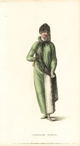 Plate 17 Prints: Regency woman in carriage dress, 1811