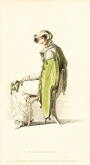 Thomas Uwins Prints: Regency woman in carriage dress, 1813