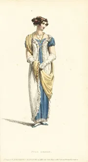 Crepe Prints: Regency woman in full dress