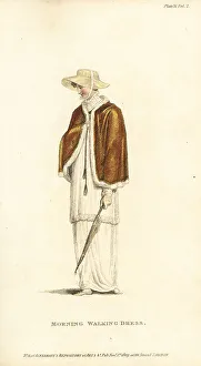 Thomas Uwins Prints: Regency woman in morning walking dress, 1809