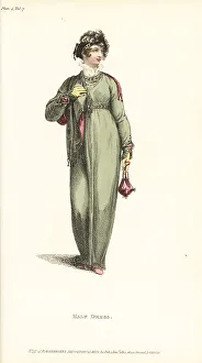 Ridicule Prints: Regency woman in Pomeranian mantle, 1812