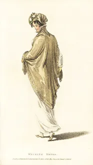 Blackfriars Prints: Regency woman in walking dress and Bishop's mantle