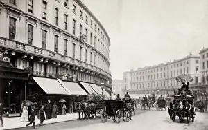 Regent Quadrant, Regent Street, London, horse drawn traffic
