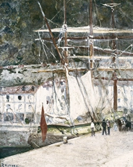 Sebastion Collection: REGOYOS, Dar�de (1875-1913). Port of San Sebastiᮮ