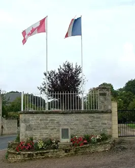 Villages Prints: Regt de la Chaudiere Memorial, Beny-sur-Mer, Normandy
