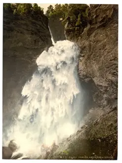 Oberland Prints: Reichenbach, the Upper Falls, Bernese Oberland, Switzerland
