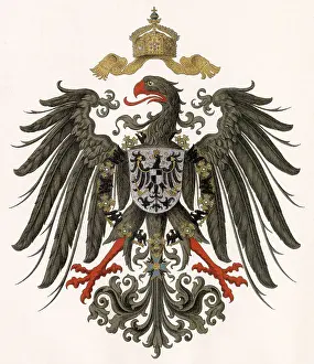 Proudly Prints: The Reichsadler - the state eagle of Germany - proudly rears its head