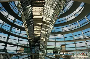 Parliament Prints: Reichstags Dome by Norman Foster (b. 1935). Berlin. Germany