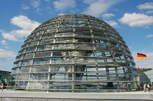 Reichstags Dome by Norman Foster (b. 1935). Berlin. Germany