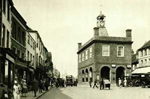 Playground Prints: Reigate Town Hall and Market, Surrey
