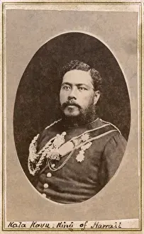 Carte Prints: The last Reignng King of Kingdom of Hawaii - Kalakaua