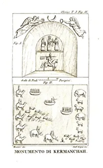 Reilefs from the momument of Taq-e Bostan Reilefs from the momument of Taq-e Bostan