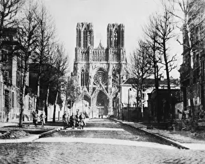 Reims Cathedral, France, restored after WW1