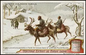 Ural Prints: Reindeer Used for Mail