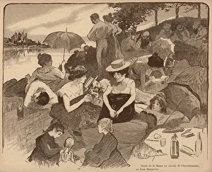 Marne Prints: Relaxing By The Marne