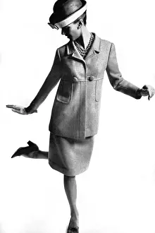 Boater Prints: Reldan Digby Morton tweed suit, 1965