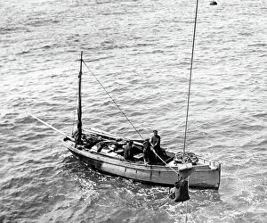 Images Dated 26th June 2019: Relief boat for Bishop's Rock Lighthouse, Isles of Scilly