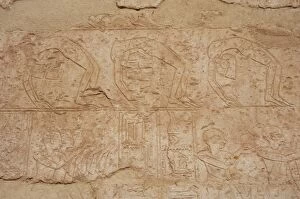 Relief depicting contortionists dancers. Temple of Hatshepsu