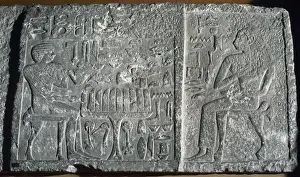 Offer Prints: Relief depicting the deceased Itjer. 4th Dynasty. 2600 BC. G