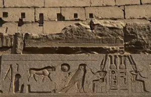 Relief depicting god Amun. Luxor