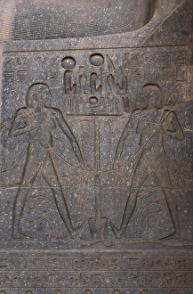 Images Dated 26th November 2003: Relief depicting god Hapy. Luxor. Egypt