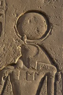 Theban Prints: Relief depicting the god Ra. Ramesseum. Egypt