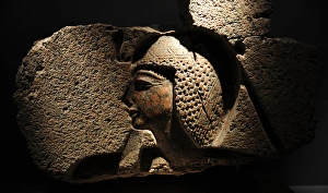 Images Dated 4th March 2012: Relief depicting a king, probably Ramesses II. Memphis. C.12