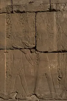 Crux Prints: Relief depicting a pharaoh to the god Amun. New kingdom. Cha