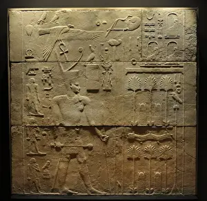 Relief depicting a scene from the Kings Heb Sed. Palace of