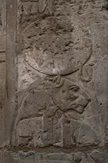 Images Dated 26th November 2003: Relief depicting Sekhmet, goddess of war