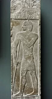 Relief depicting the temple-treasurer Setju. Sakkara. Egypt