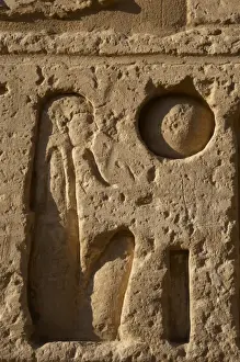 Civilitation Prints: Relief with hieroglyphic symbols. Temple of Ramses III. New