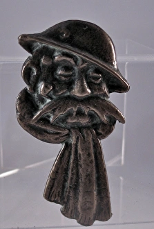Images Dated 25th January 2012: Relief portrait of Old Bill - after Bruce Bairnsfather