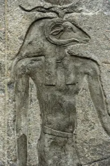 Relief of a ram-headed god. Egypt