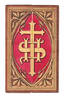 Devotional Prints: Religious design on a Christmas card