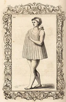 Huyot Prints: Religious man or shaman of the Algonquin town of Secota