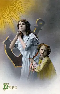 Religious Postcard. Hope