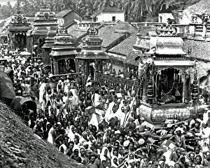 Calcutta Prints: Religious procession, India