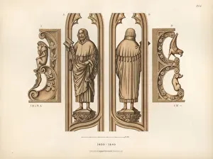 Religious wooden carving from the mid 15th century