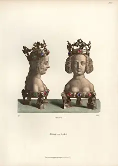 Reliquary Prints: Reliquary in the form of a bust of a young