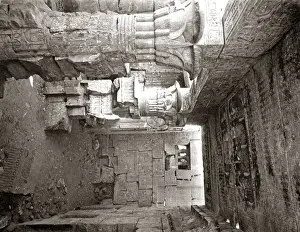 Remains of an Egyptina Temple with Lotus Flower Capitols