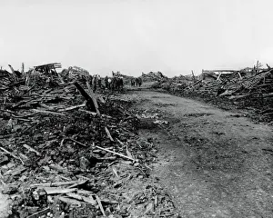 Remains of Longueval, France, Western Front, WW1