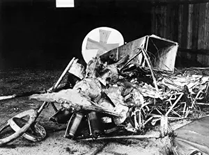 Immelmann Prints: Remains of Max Immelmanns Fokker plane, WW1