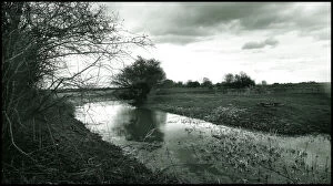 Moat Gallery: Remains of moat, ancient iron age village Bedfordshire