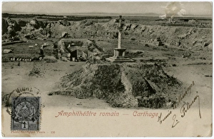Carthage Collection: Remains of the Roman Amphitheatre, Carthage, Tunisia