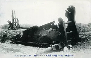 Images Dated 16th June 2020: Remains of Russian Cannon on 203 Hill
