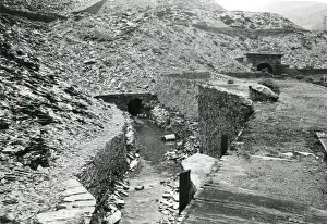 Quarry Prints: Remains of a slate quarry, North Wales