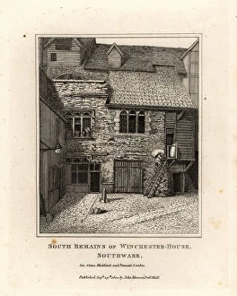Antiquities Gallery: Remains of Winchester Palace in 1800