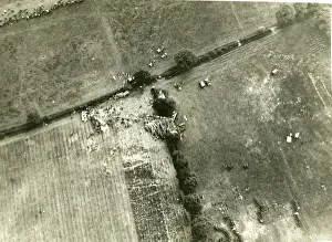 Images Dated 18th September 2018: Remains of Zeppelin L32 (LZ74) at Great Burstead, Billericay