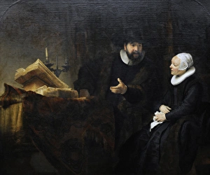 Anabaptist Collection: Rembrandt Harmenszoon van Rijn (1606-1669). The Mennonite Pr